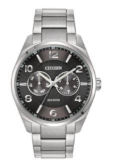 Citizen® Men%27s Eco-Drive® Stainless Steel Watch w/Black Dial 1 Citizen® Men%27s Eco-Drive® Stainless Steel Watch w/Black Dial 1