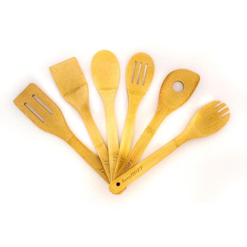 BergHoff Bamboo 6Pc Utensils Set 11.8X2.4", Natural 2 BergHoff Bamboo 6Pc Utensils Set 11.8X2.4", Natural 2