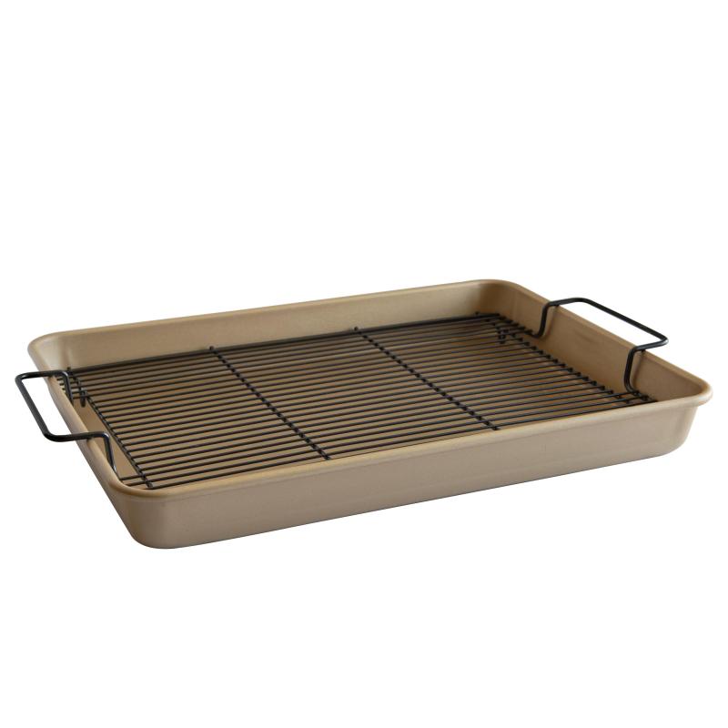 Nordic Ware Nonstick High-Sided Oven Crisp Baking Tray 2 Nordic Ware Nonstick High-Sided Oven Crisp Baking Tray 2
