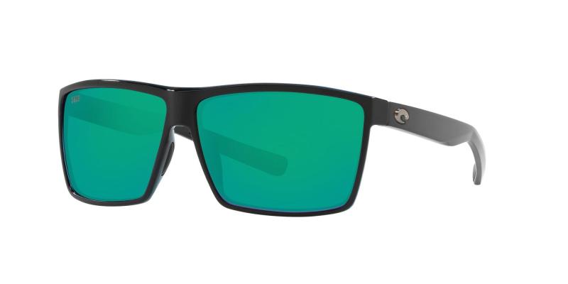 Costa Del Mar Rincon Sunglasses - (Frame) Shiny Black; (Lens) Green Mirror 580P 2 Costa Del Mar Rincon Sunglasses - (Frame) Shiny Black; (Lens) Green Mirror 580P 2