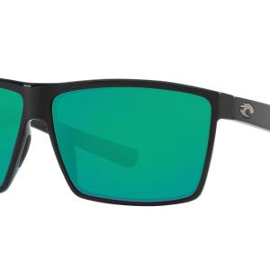 Costa Del Mar Rincon Sunglasses - (Frame) Shiny Black; (Lens) Green Mirror 580P 2 Costa Del Mar Rincon Sunglasses - (Frame) Shiny Black; (Lens) Green Mirror 580P 2