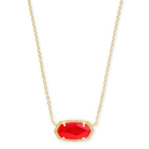 Kendra Scott Elisa Red Short Pendant Necklace 2 Kendra Scott Elisa Red Short Pendant Necklace 2