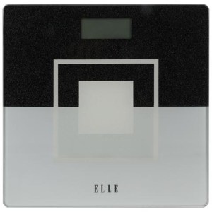 Elle Black & White Bathroom Digital Scale 1 Elle Black & White Bathroom Digital Scale 1