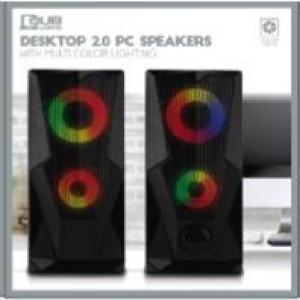 VivitarĀ® QUB Work PC Audio Speaker 2.0 w/Lights 1 VivitarĀ® QUB Work PC Audio Speaker 2.0 w/Lights 1