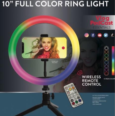 VivitarĀ® 10" Ful Color RGB Ring Light 1 VivitarĀ® 10" Ful Color RGB Ring Light 1