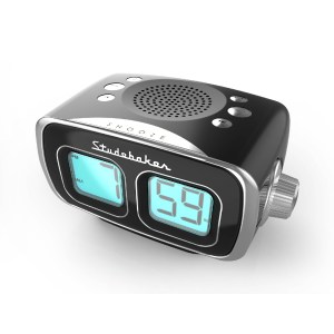 Studebaker Black Retro Digital AM/FM Clock Radio 1 Studebaker Black Retro Digital AM/FM Clock Radio 1