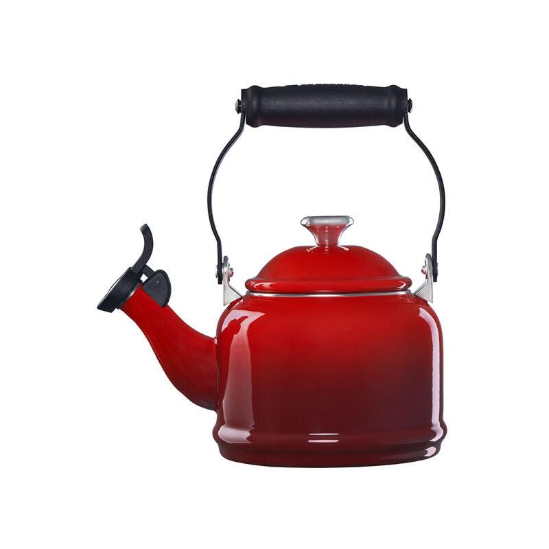 Le Creuset Demi Kettle W/ Metal Finishes Cerise 2 Le Creuset Demi Kettle W/ Metal Finishes Cerise 2