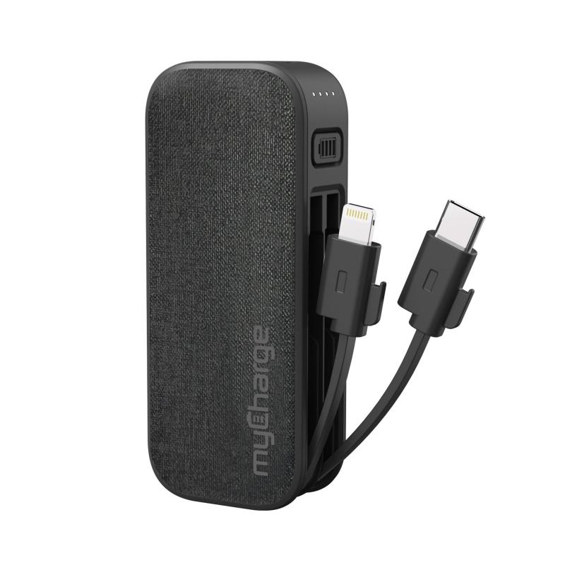 myCharge Powerhub Mini 3K Portable Charger W/ Built-In Usb-C & Lightning Cables 2 myCharge Powerhub Mini 3K Portable Charger W/ Built-In Usb-C & Lightning Cables 2