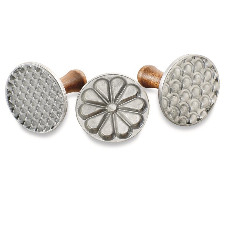 Nordic Ware All Season Cast Cookie Stamps - Set Of 3 2