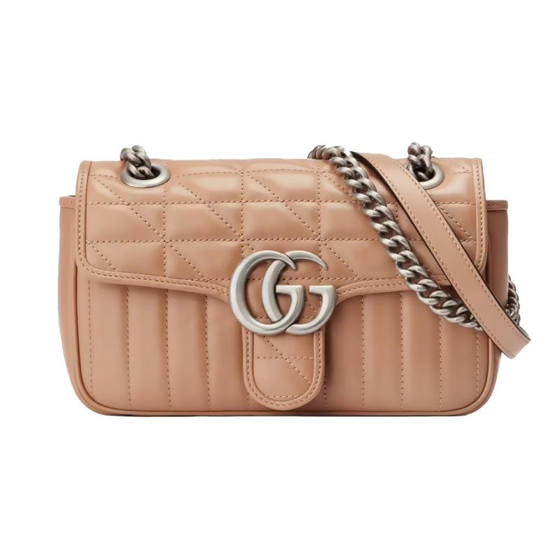 Gucci Gg Marmont Mini Bag Rose Matelassé 2 Gucci Gg Marmont Mini Bag Rose Matelassé 2