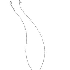 Kendra Scott Baseball Short Pendant Necklace - Silver 2 Kendra Scott Baseball Short Pendant Necklace - Silver 2