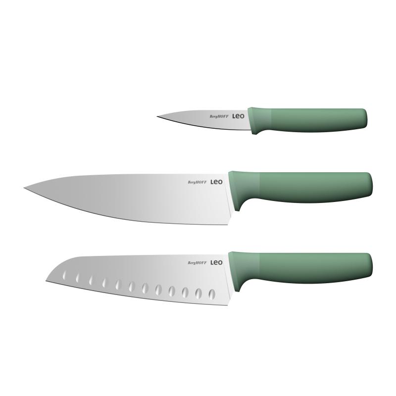 BergHoff Leo Forest 3Pc Recycled Advanced Knife Set 2 BergHoff Leo Forest 3Pc Recycled Advanced Knife Set 2