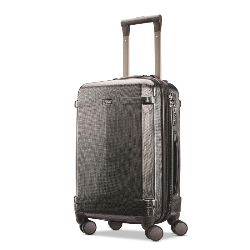 Hartmann Century Deluxe Carry On Exp Spinner Luggage - Black/Gunmetal Gray 2 Hartmann Century Deluxe Carry On Exp Spinner Luggage - Black/Gunmetal Gray 2