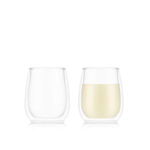 Bodum 2Pc Skal Double Wall White Wine Glasses 2 Bodum 2Pc Skal Double Wall White Wine Glasses 2