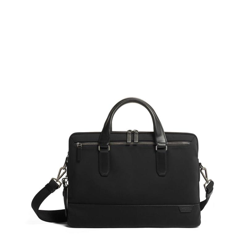 Tumi Harrison Sycamore Slim Brief- Black 2 Tumi Harrison Sycamore Slim Brief- Black 2