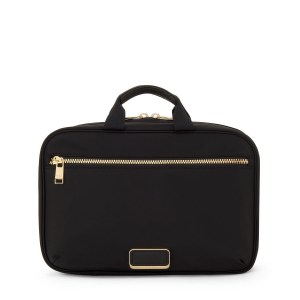 Tumi Voyageur Madeline Cosmetic - Black/Gold 2 Tumi Voyageur Madeline Cosmetic - Black/Gold 2