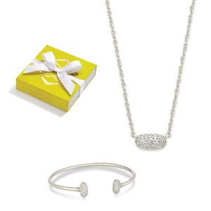 Kendra Scott Grayson Silver Crystal 2Pc Set 2 Kendra Scott Grayson Silver Crystal 2Pc Set 2