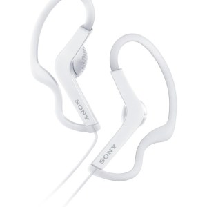 Sony Sports Over The Ear White Ear Buds w/Built-In Microphone 1 Sony Sports Over The Ear White Ear Buds w/Built-In Microphone 1