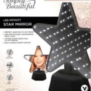 Vivitar® LED Infinity Black Star Shaped Vanity Mirror 1 Vivitar® LED Infinity Black Star Shaped Vanity Mirror 1