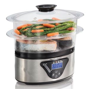 Hamilton Beach® 5.5 Qt. 2-Tier Digital Food Steamer 2 Hamilton Beach® 5.5 Qt. 2-Tier Digital Food Steamer 2
