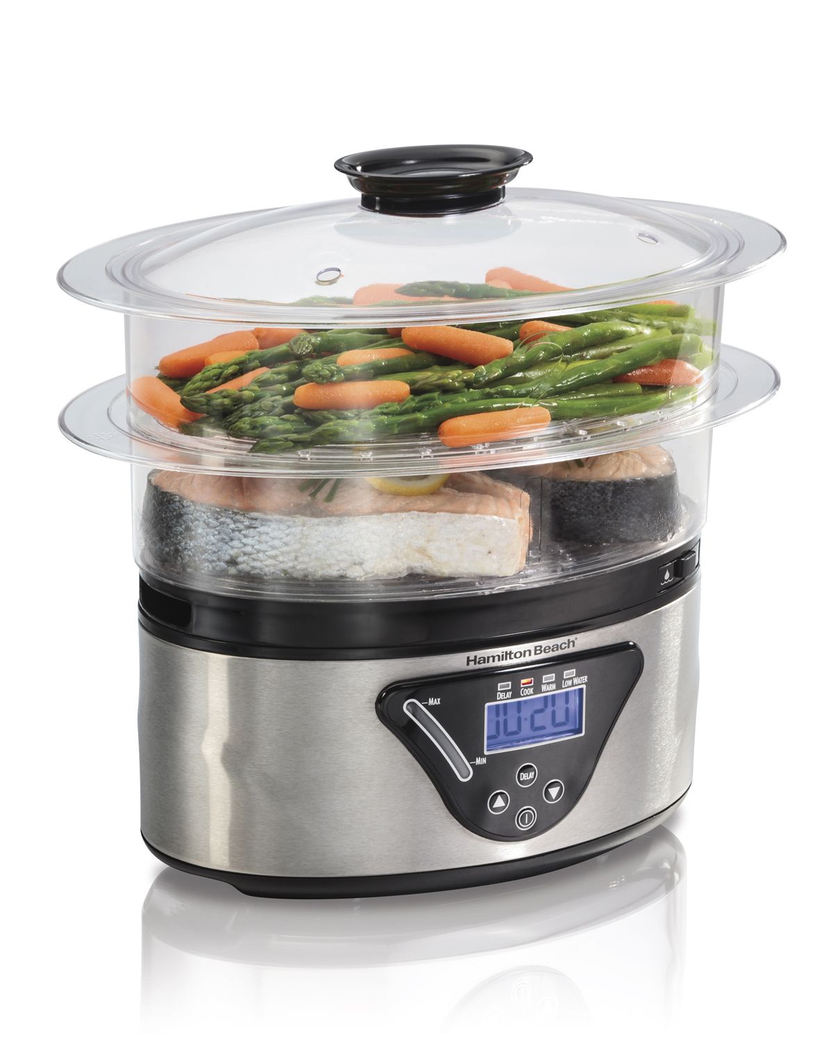 Hamilton Beach® 5.5 Qt. 2-Tier Digital Food Steamer 2 Hamilton Beach® 5.5 Qt. 2-Tier Digital Food Steamer 2