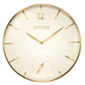 Citizen® Gallery Ivory Dial Wall Clock w/Gold Tone Markers 1 Citizen® Gallery Ivory Dial Wall Clock w/Gold Tone Markers 1