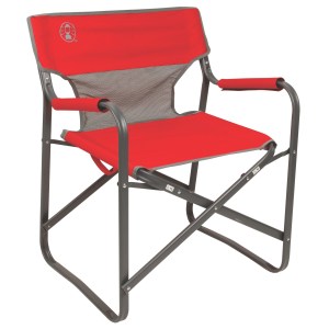 Coleman Outpost Breeze Deck Chair Red 2 Coleman Outpost Breeze Deck Chair Red 2