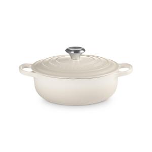 Le Creuset 3.5Qt Signature Cast Iron Sauteuse Meringue 2 Le Creuset 3.5Qt Signature Cast Iron Sauteuse Meringue 2