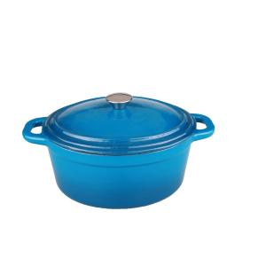 BergHoff® Neo 8Qt Cast Iron Oval Cast Cov Dutch Oven Blue 2 BergHoff® Neo 8Qt Cast Iron Oval Cast Cov Dutch Oven Blue 2