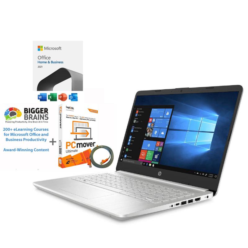 Hewlett Packard 14" Intel Notebook + Microsoft Office Home & Business 2021 - Bigger Brains 2 Hewlett Packard 14" Intel Notebook + Microsoft Office Home & Business 2021 - Bigger Brains 2