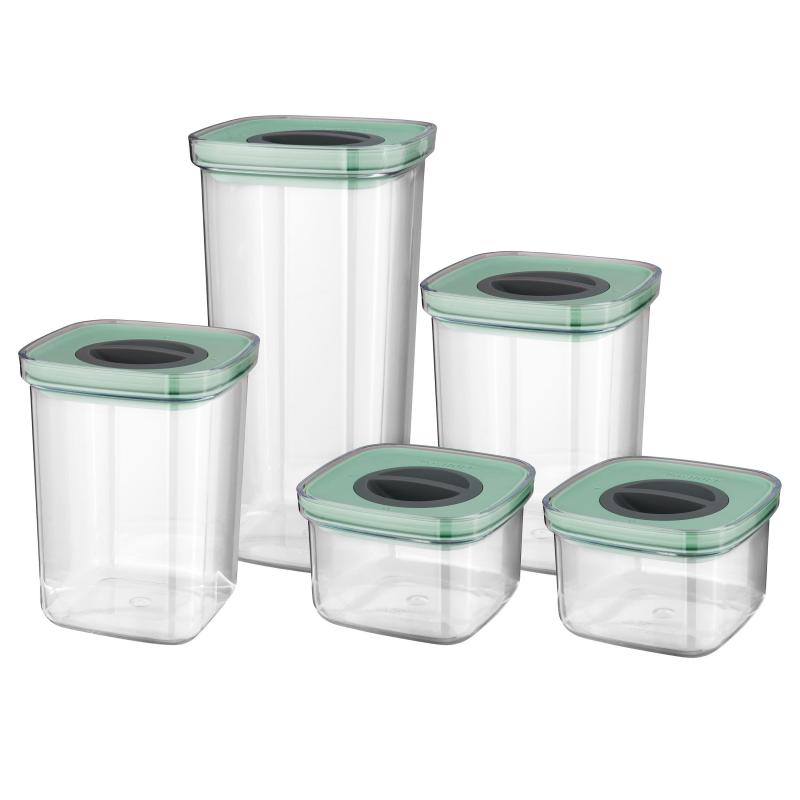 BergHoff Leo Smart Seal Food Container Set (5X), Green 2 BergHoff Leo Smart Seal Food Container Set (5X), Green 2