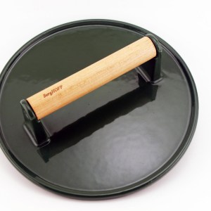 BergHoff Cast Iron Steak Press 9" Green 2 BergHoff Cast Iron Steak Press 9" Green 2