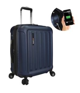 Traveler%27s Choice® Cyclone Hardside Smart Carry On Suitcase w/USB (Navy) 1 Traveler%27s Choice® Cyclone Hardside Smart Carry On Suitcase w/USB (Navy) 1