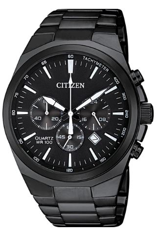 Citizen® Men%27s Quartz Chronograph Black Stainless Steel Watch w/Black Dial 1 Citizen® Men%27s Quartz Chronograph Black Stainless Steel Watch w/Black Dial 1