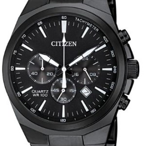 Citizen® Men%27s Quartz Chronograph Black Stainless Steel Watch w/Black Dial 1 Citizen® Men%27s Quartz Chronograph Black Stainless Steel Watch w/Black Dial 1