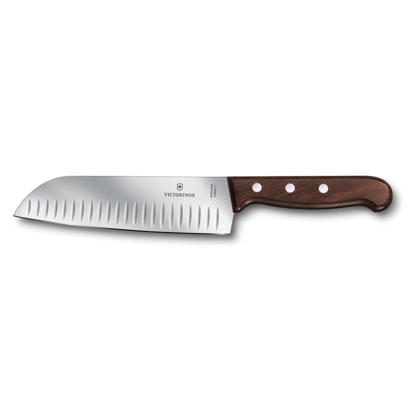 Victorinox Swiss Army Corporate Gifts Wood Santoku, 7" Granton Blade, Wood 2 Victorinox Swiss Army Corporate Gifts Wood Santoku, 7" Granton Blade, Wood 2
