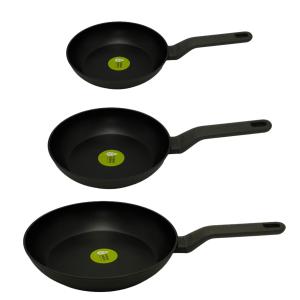BergHoff Leo 3Pc Ns Fry Pan Set, Dark Grey (8", 10" & 11") 2 BergHoff Leo 3Pc Ns Fry Pan Set, Dark Grey (8", 10" & 11") 2
