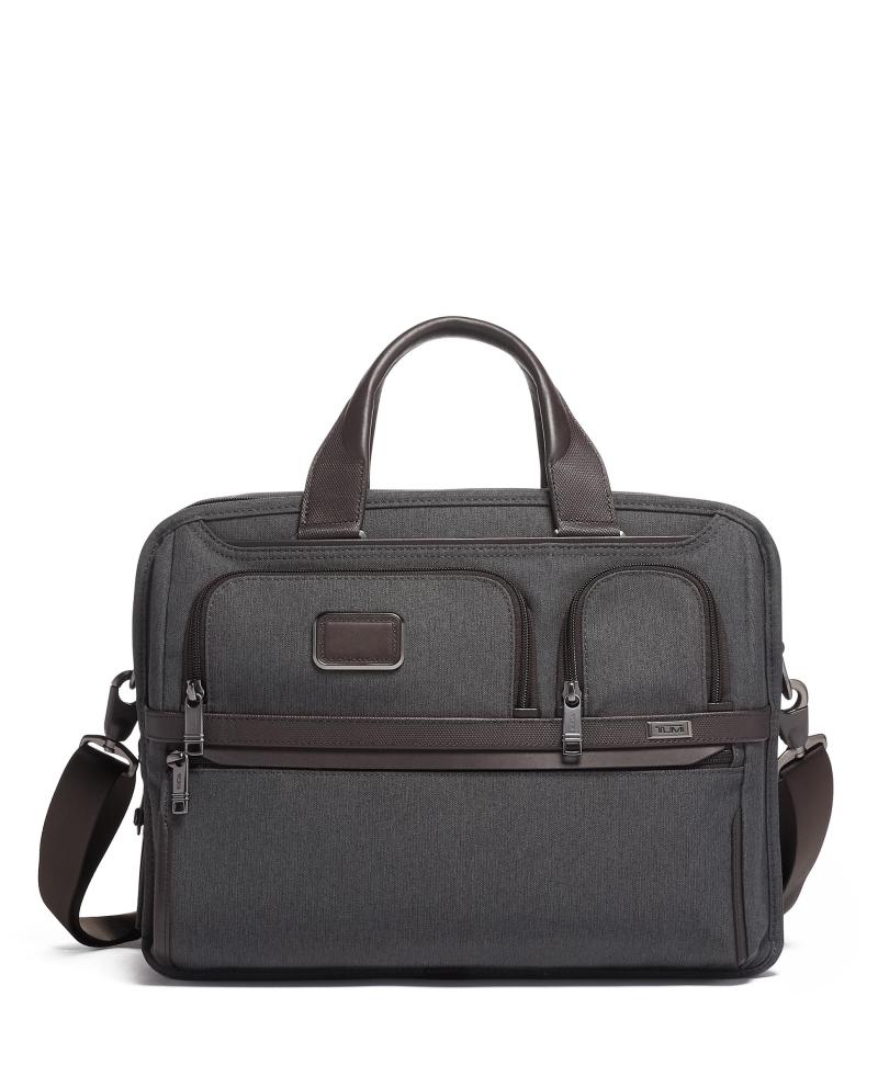 Tumi Alpha Expandable Organizer Laptop Brief- Anthracite 2 Tumi Alpha Expandable Organizer Laptop Brief- Anthracite 2