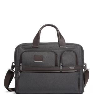 Tumi Alpha Expandable Organizer Laptop Brief- Anthracite 2 Tumi Alpha Expandable Organizer Laptop Brief- Anthracite 2