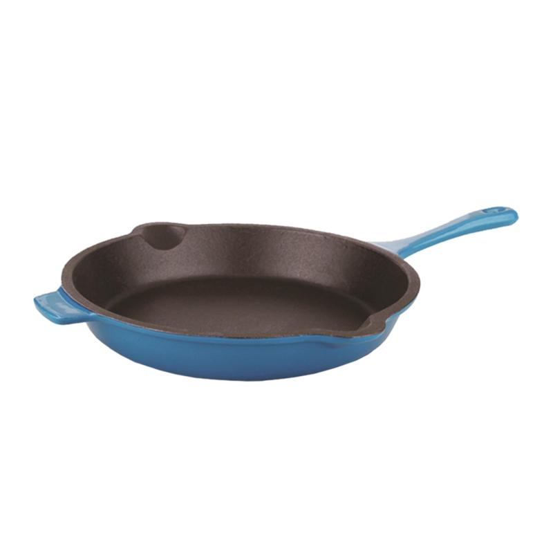 BergHoff Neo Cast Iron Fry Pan Blue 10" 2 BergHoff Neo Cast Iron Fry Pan Blue 10" 2