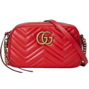 Gucci Marmont Matelassé Small Shoulder - Red 2 Gucci Marmont Matelassé Small Shoulder - Red 2