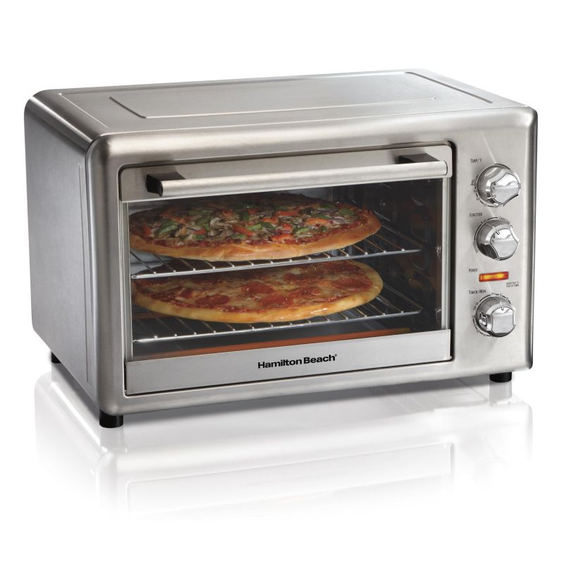 Hamilton Beach® Silver Countertop Oven w/Convection & Rotisserie 2 Hamilton Beach® Silver Countertop Oven w/Convection & Rotisserie 2
