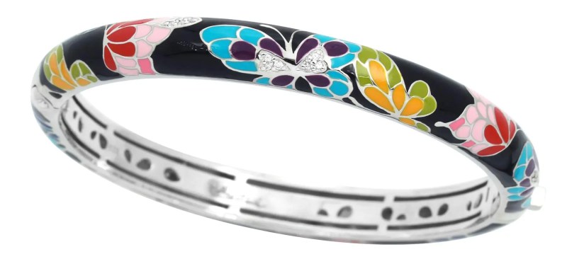 Belle Etoile Butterfly Kisses Stackable Bangle 2 Belle Etoile Butterfly Kisses Stackable Bangle 2
