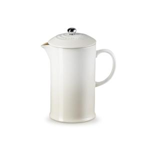 Le Creuset 34Oz Cafe Collection Stoneware French Press Meringue 2 Le Creuset 34Oz Cafe Collection Stoneware French Press Meringue 2