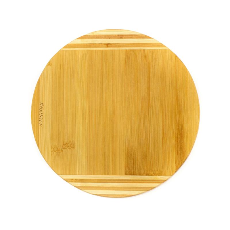 BergHoff Bamboo Round Cutting Board, Striped, 11.8X0.6" 2 BergHoff Bamboo Round Cutting Board, Striped, 11.8X0.6" 2