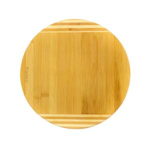 BergHoff Bamboo Round Cutting Board, Striped, 11.8X0.6" 2 BergHoff Bamboo Round Cutting Board, Striped, 11.8X0.6" 2