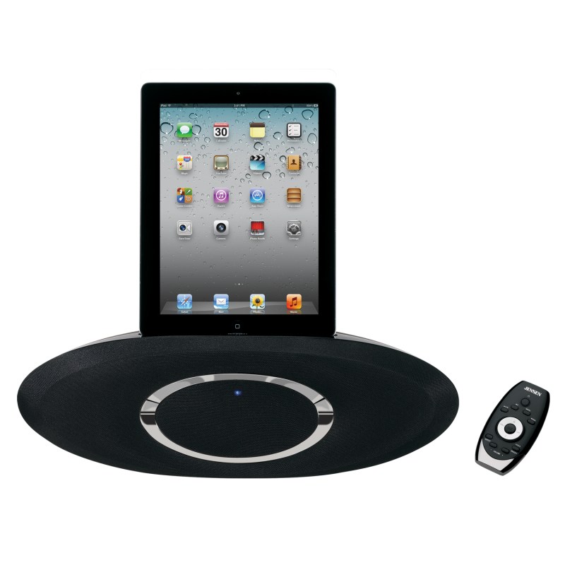 Jensen® iPad/iPod/iPhone 2.1 Music System w/ Auxiliary Input & Sensor Touch Keys 1 Jensen® iPad/iPod/iPhone 2.1 Music System w/ Auxiliary Input & Sensor Touch Keys 1
