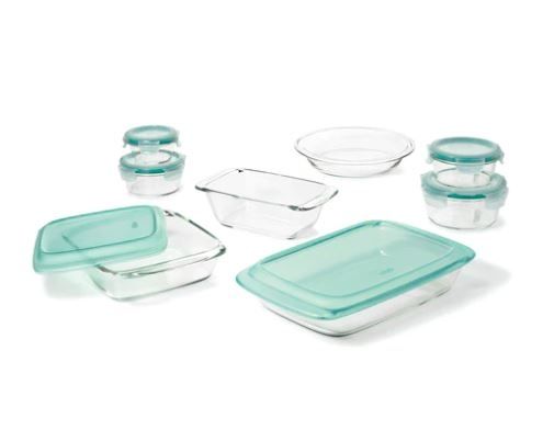 OXO Good Grips 14pc Glass Bake Serve & Store Set 2 OXO Good Grips 14pc Glass Bake Serve & Store Set 2