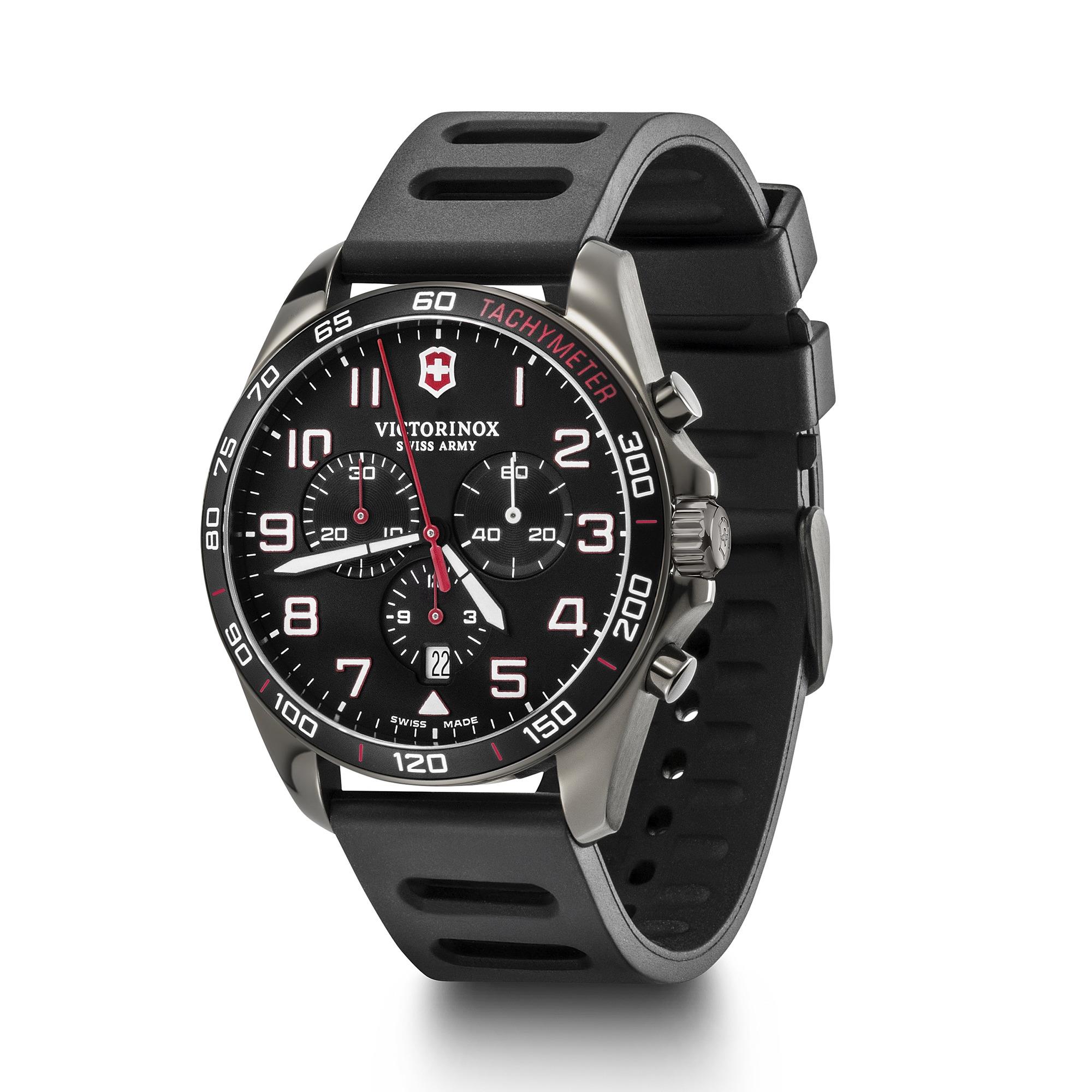 Victorinox Swiss Army Corporate Gifts Fieldforce Sport Chronograph Ø42 Black Dial Rubber Strap Watch 2 Victorinox Swiss Army Corporate Gifts Fieldforce Sport Chronograph Ø42 Black Dial Rubber Strap Watch 2