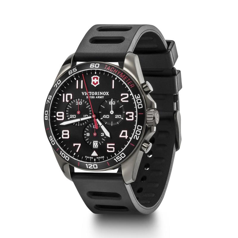 Victorinox Swiss Army Corporate Gifts Fieldforce Sport Chronograph Ø42 Black Dial Rubber Strap Watch 2 Victorinox Swiss Army Corporate Gifts Fieldforce Sport Chronograph Ø42 Black Dial Rubber Strap Watch 2